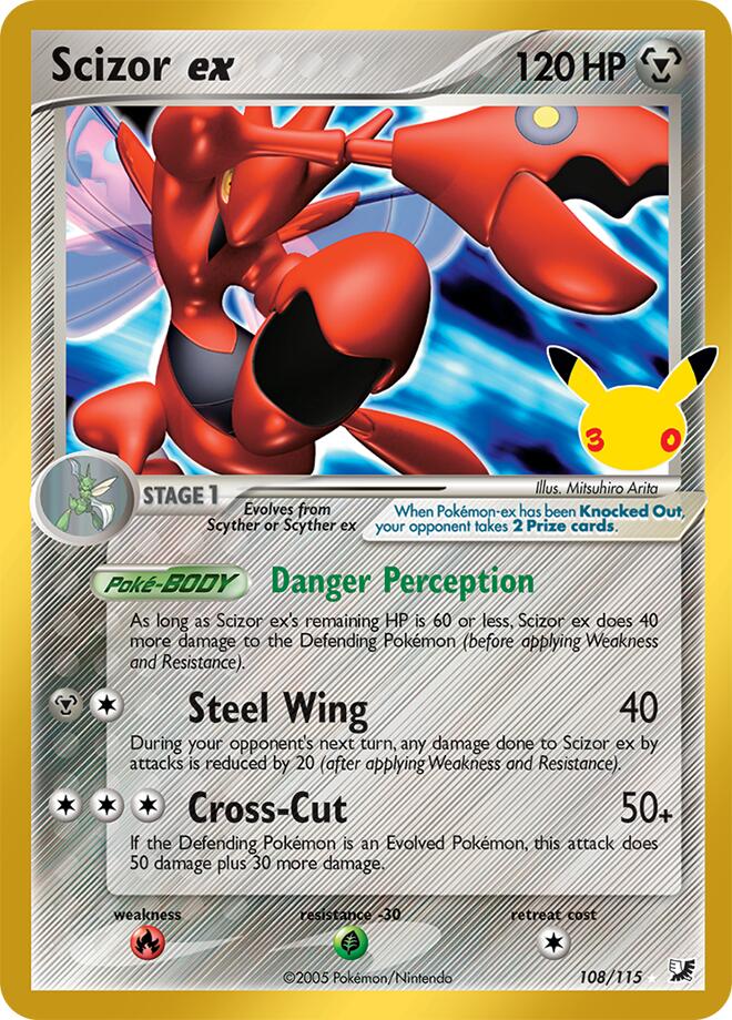 Scizor ex — English 30th Classic Collection