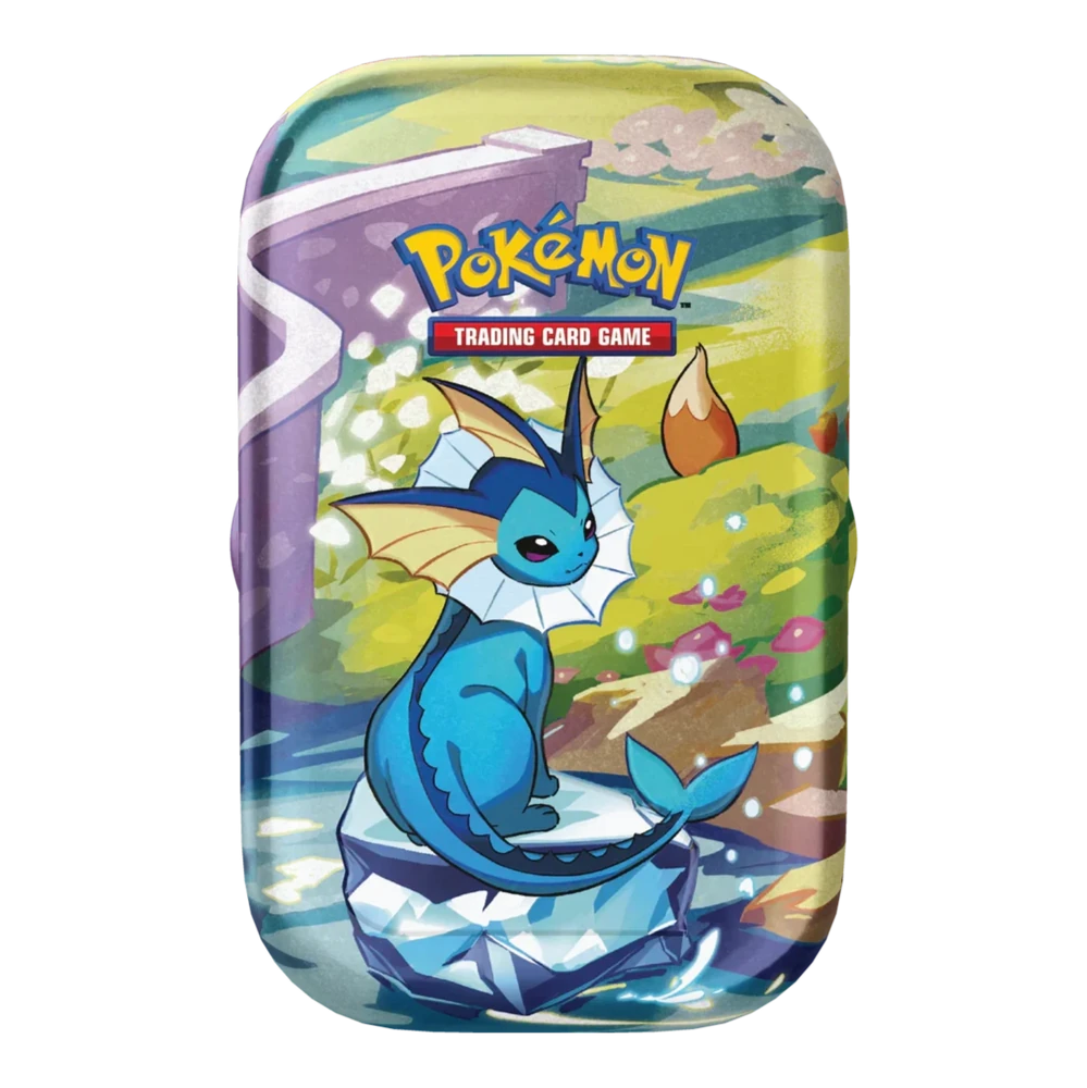 Prismatic Evolutions Mini Tin — Vaporeon